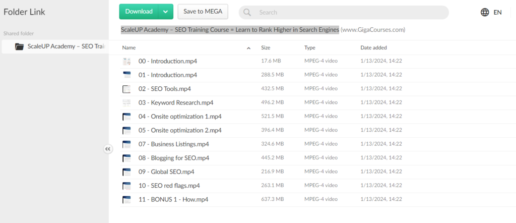ScaleUP Academy – SEO Training Course = Learn to Rank Higher in Search Engines