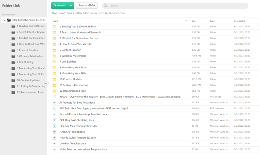 Blog Growth Engine 4.0 by Adam Enfroy
