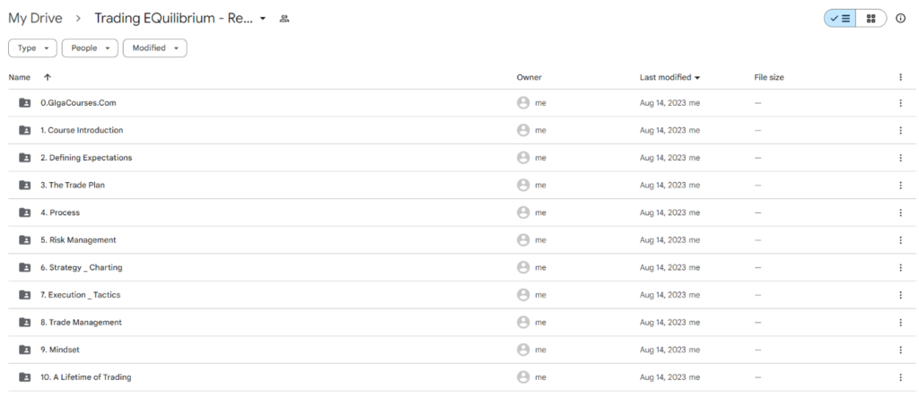 Trading EQuilibrium - Reality Based Course
