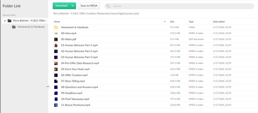 Perry Belcher - F.I.B.S. Offer Creation Masterclass 