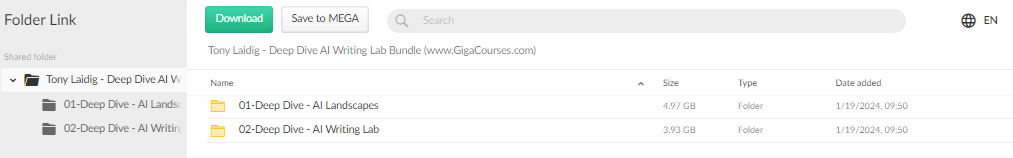 Tony Laidig - Deep Dive AI Writing Lab Bundle