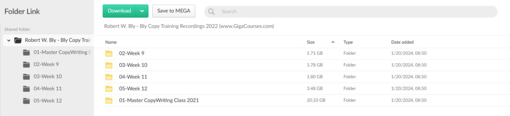 Robert W. Bly - Bly Copy Training Recordings 2022