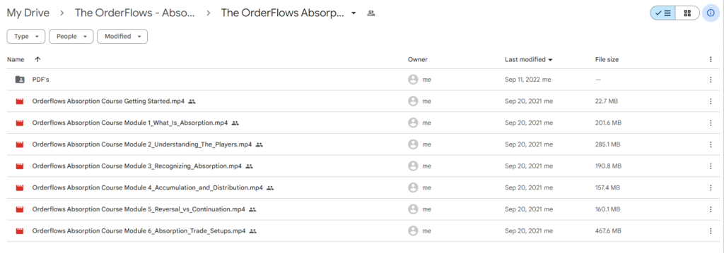 The OrderFlows - Absorption Course