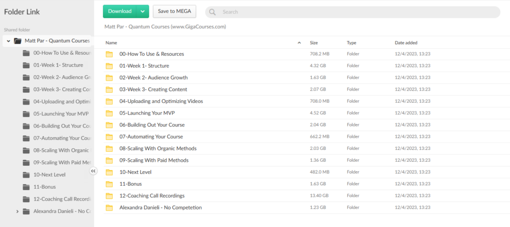 Matt Par - Quantum Courses