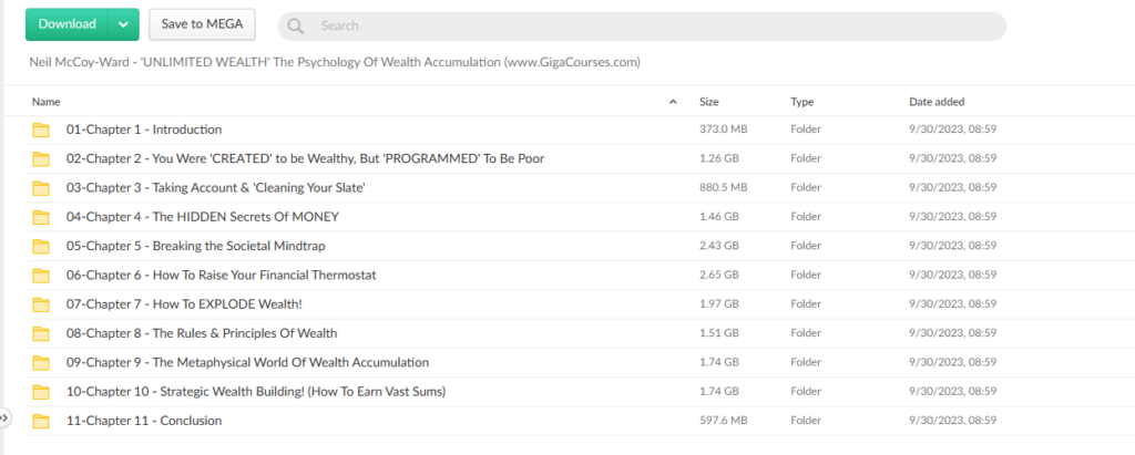 Neil McCoy-Ward - 'UNLIMITED WEALTH' The Psychology Of Wealth Accumulation
