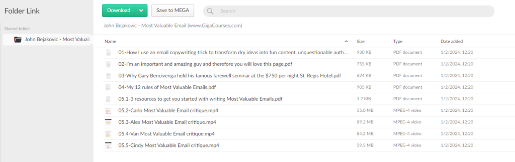 John Bejakovic - Most Valuable Email