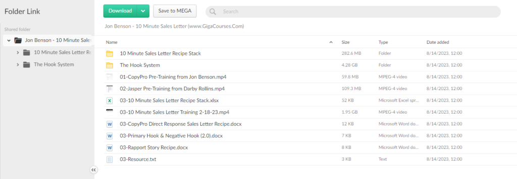 Jon Benson - 10 Minute Sales Letter