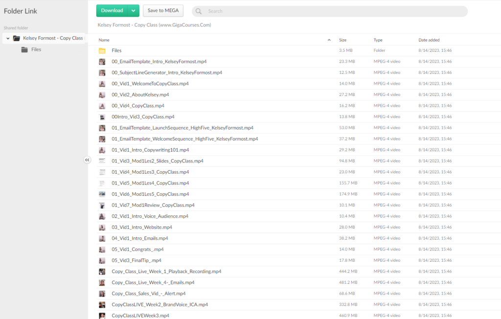 Kelsey Formost - Copy Class