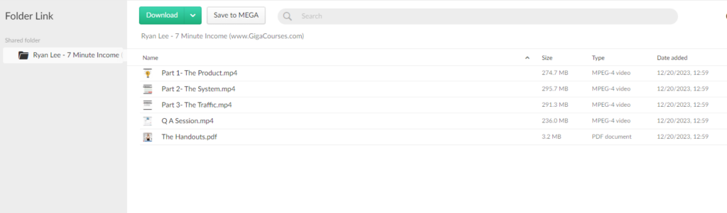 Ryan Lee - 7 Minute Income