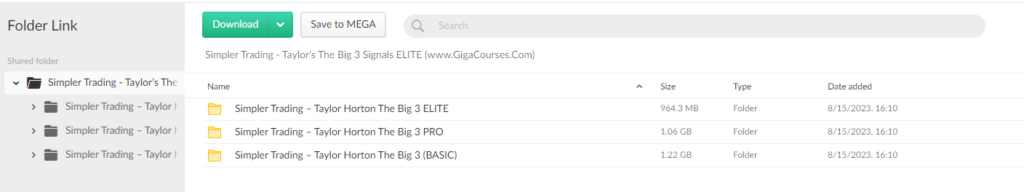 Simpler Trading - Taylor’s The Big 3 Signals ELITE