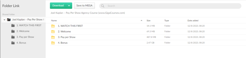 Joel Kaplan – Pay Per Show Agency Course 