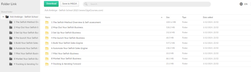 Ash Ambirge - Selfish School 2023