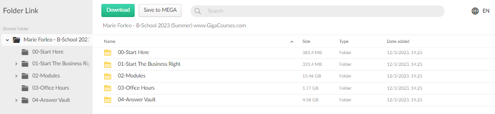 Marie Forleo - B-School 2023 (Summer)