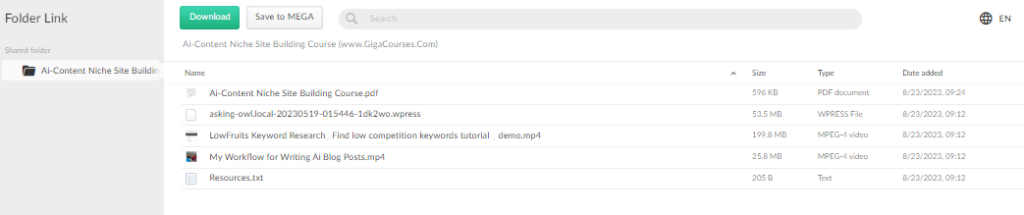 Ai-Content Niche Site Building Course