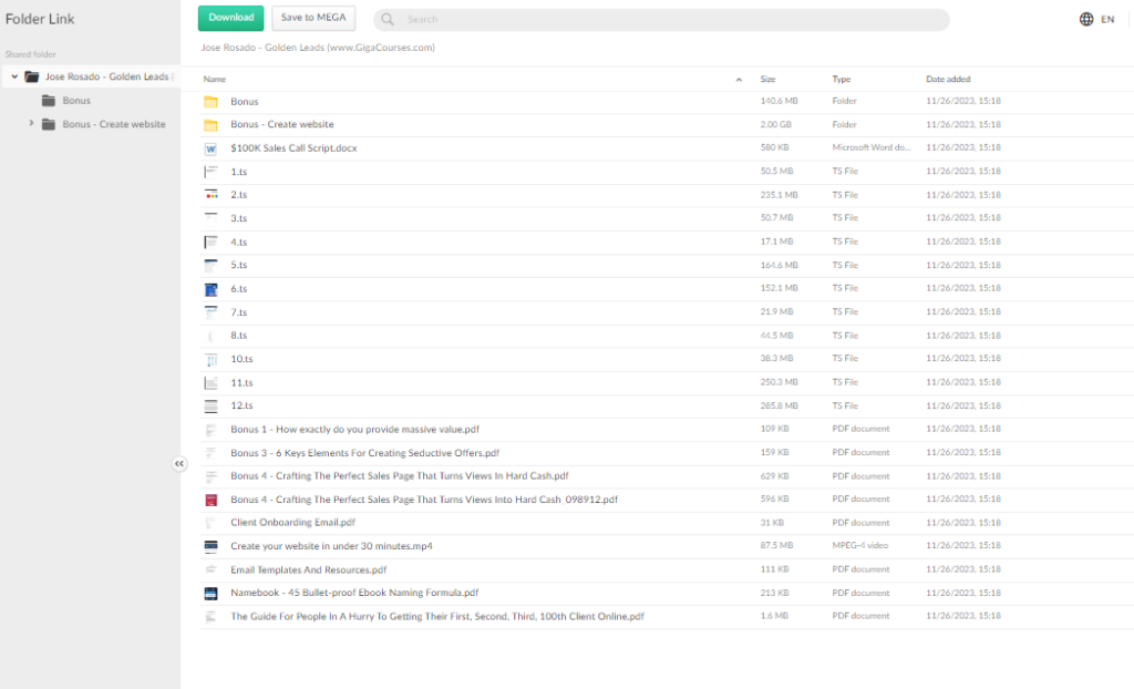 Jose Rosado - Golden Leads