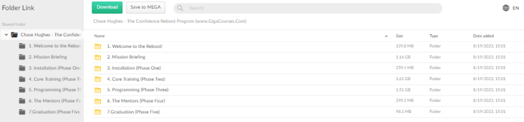 Chase Hughes - The Confidence Reboot Program