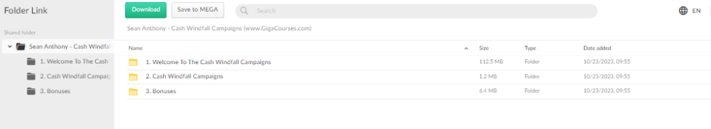 Sean Anthony - Cash Windfall Campaigns