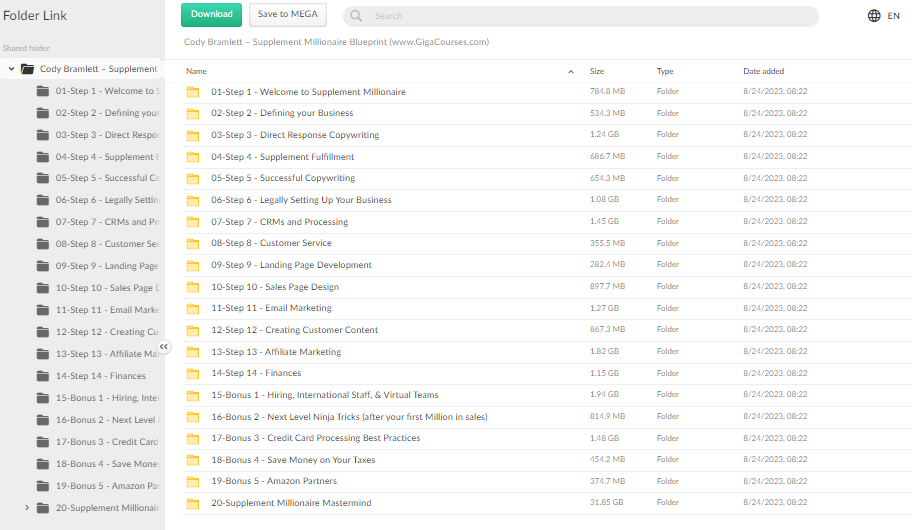 Cody Bramlett – Supplement Millionaire Blueprint