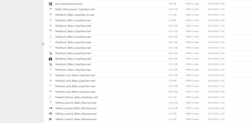 Kelsey Formost - Copy Class