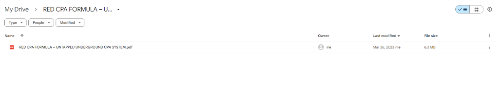 RED CPA FORMULA – UNTAPPED UNDERGROUND CPA SYSTEM