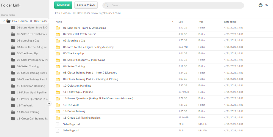 Cole Gordon - 30 Day Closer