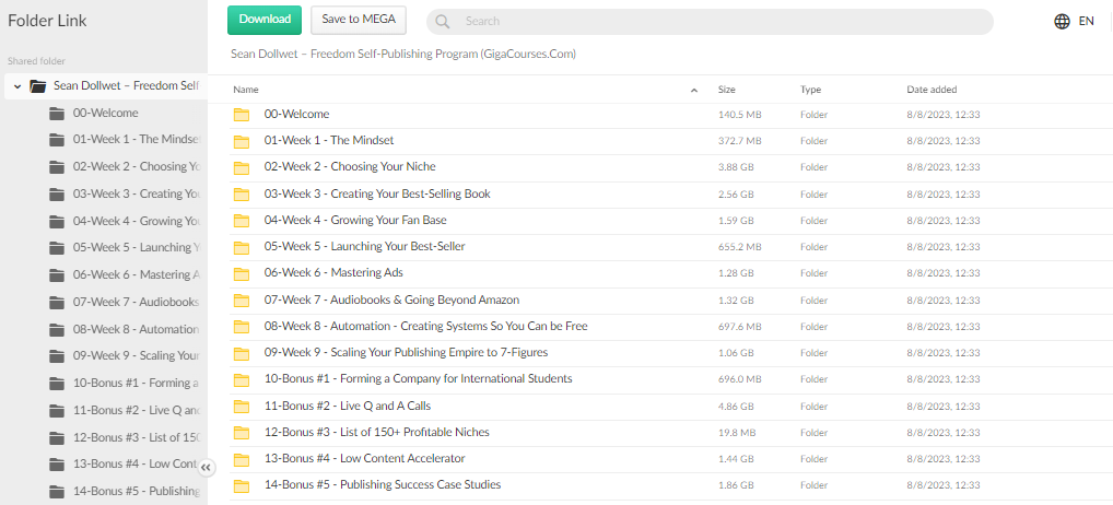 Sean Dollwet – Freedom Self-Publishing Program