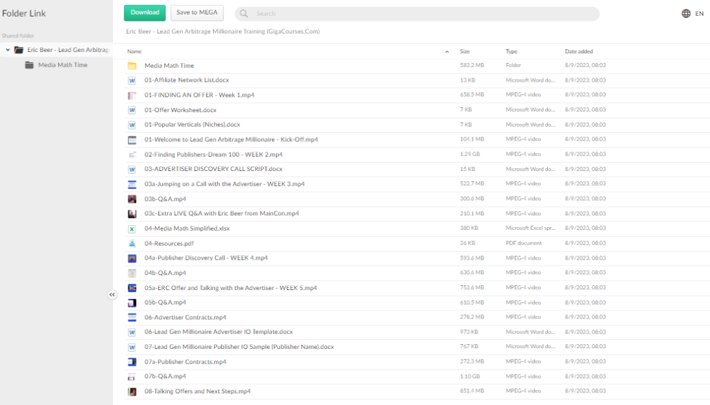 Eric Beer - Lead Gen Arbitrage Millionaire Training 