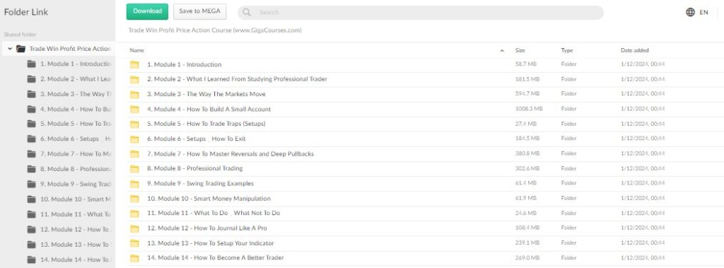 Trade Win Profit Price Action Course