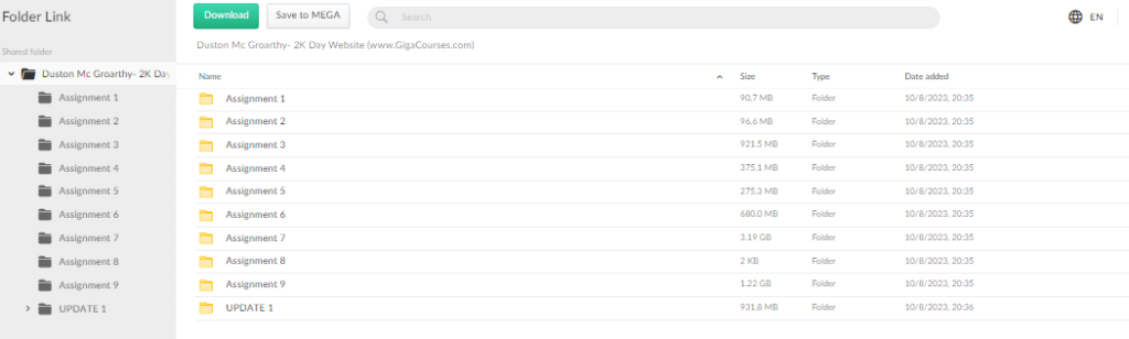 Duston Mc Groarthy- 2K Day Website