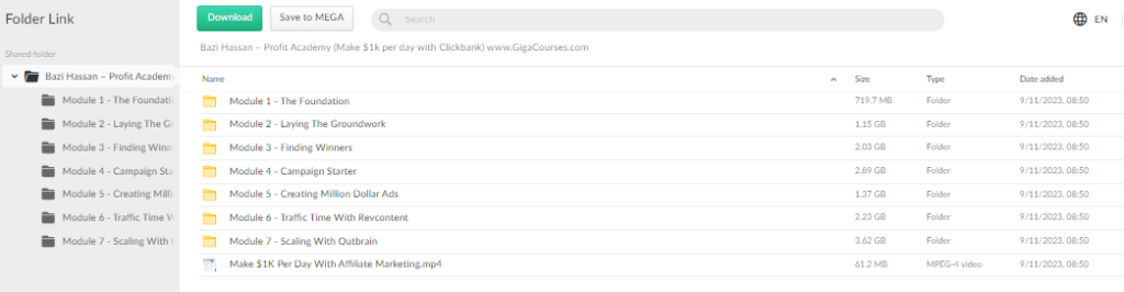 Bazi Hassan – Profit Academy (Make $1k per day with Clickbank)