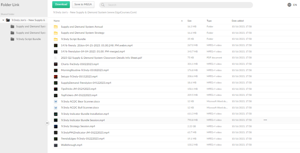 Tr3ndy Jon's - New Supply & Demand System