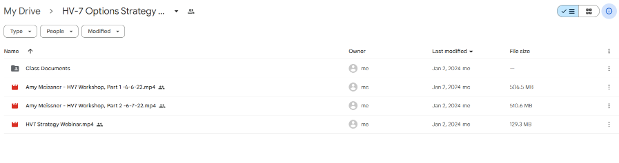 HV-7 Options Strategy Workshop