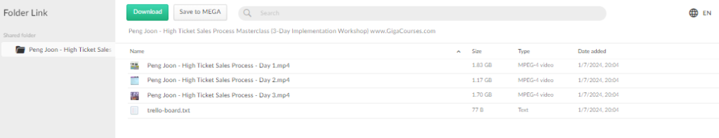 Peng Joon - High Ticket Sales Process Masterclass (3-Day Implementation Workshop)