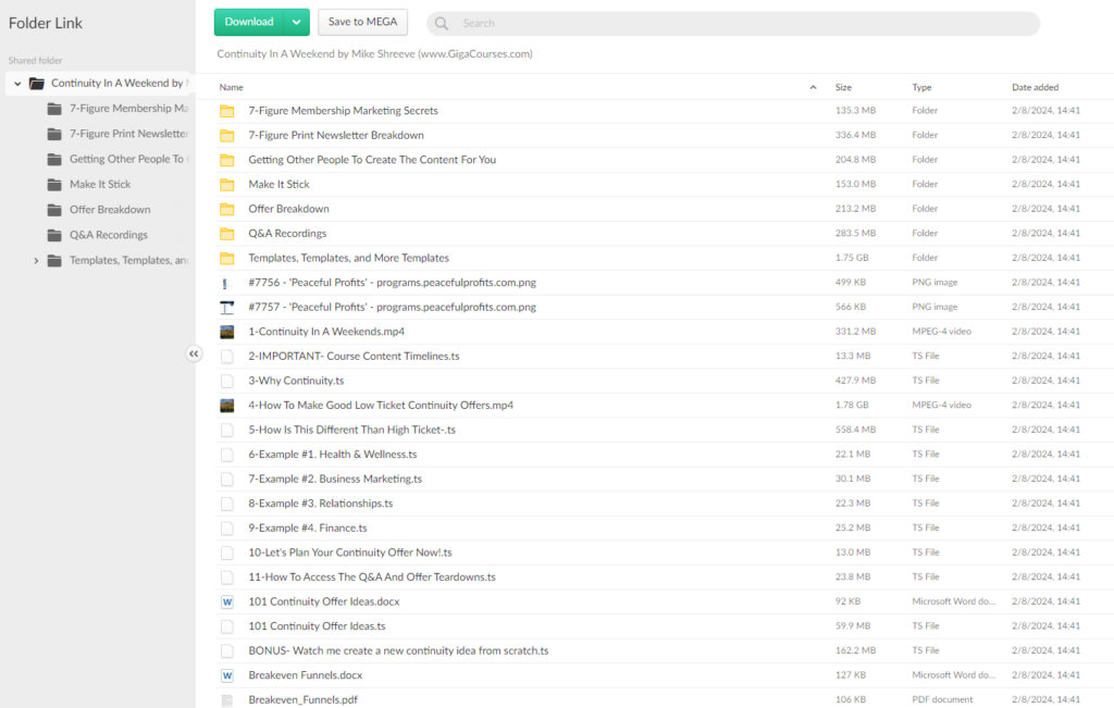 Mike Shreeve - Continuity In A Weekend
