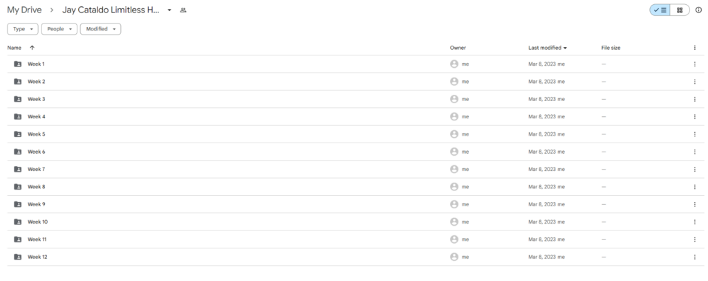 Jay Cataldo Limitless Home Study Course