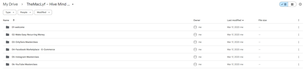 TheMacLyf - Hive Mind & Masterclass (Onlyfans Course)