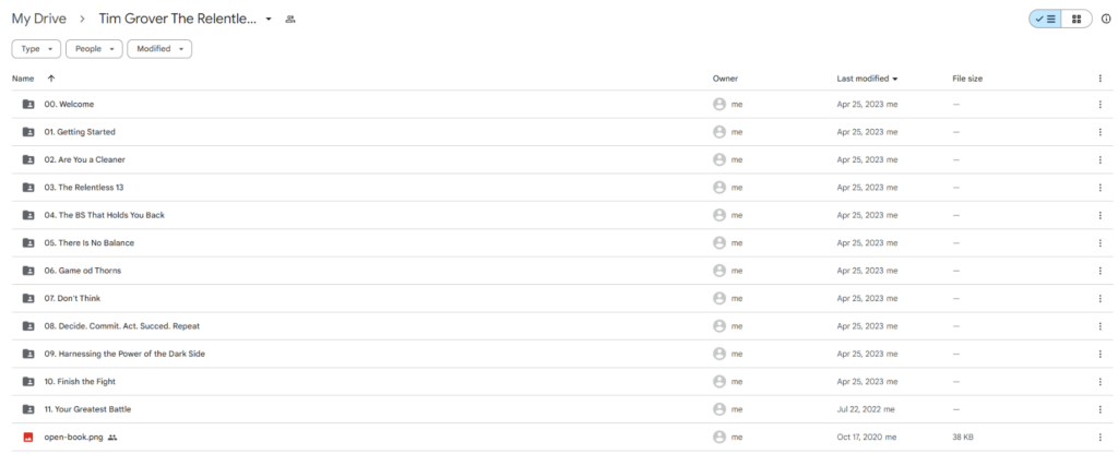 Tim Grover The Relentless System