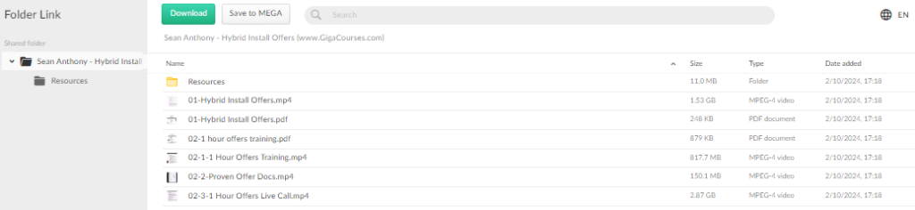 Sean Anthony - Hybrid Install Offers