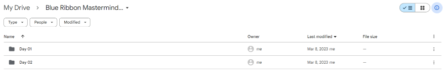 Blue Ribbon Mastermind Miami May 2022 Event Replays