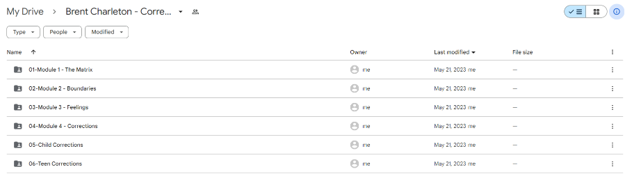 Brent Charleton - Correction Method