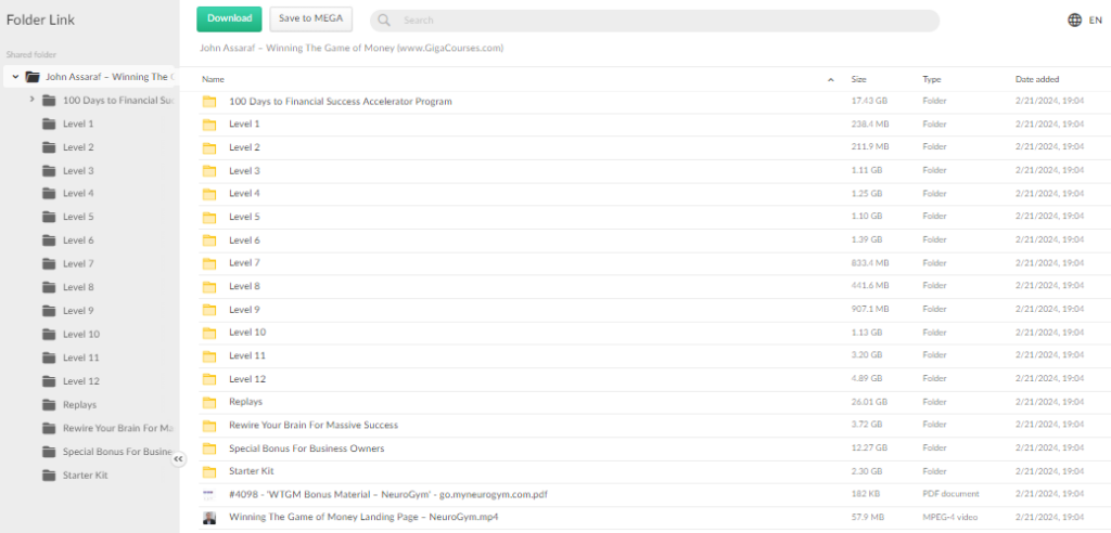 John Assaraf – Winning The Game of Money