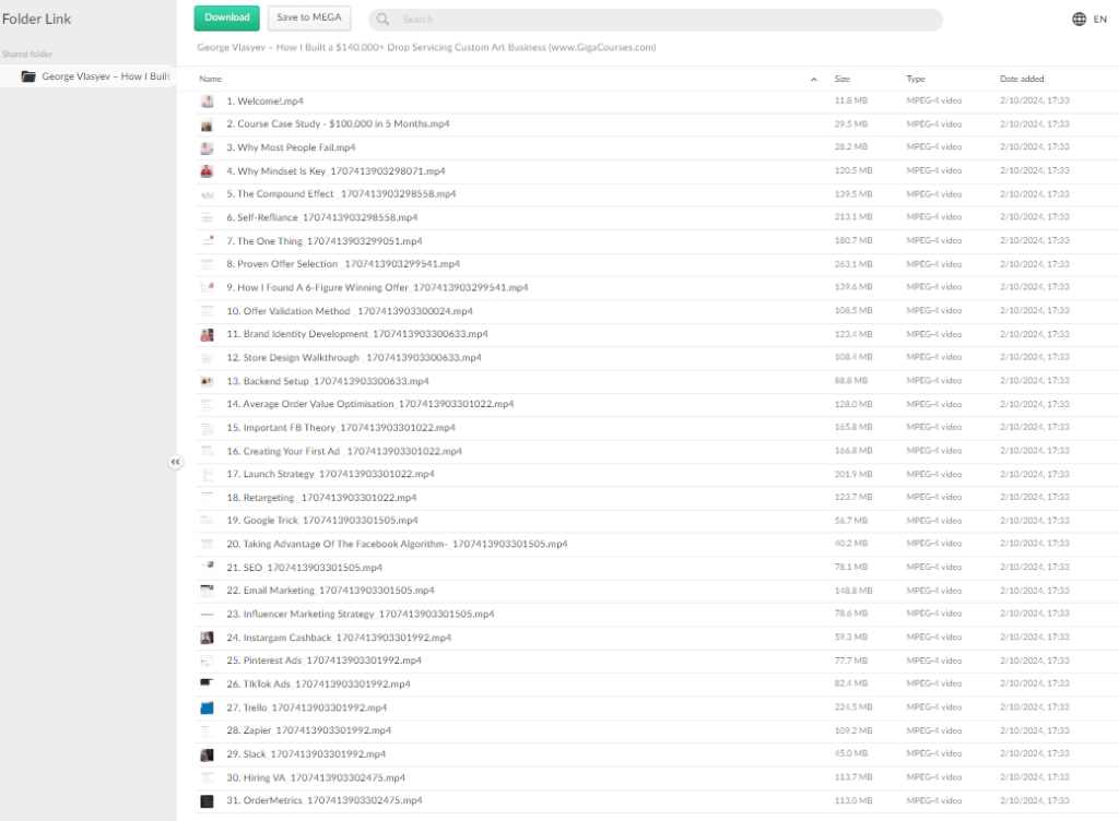 George Vlasyev – How I Built a $140,000+ Drop Servicing Custom Art Business