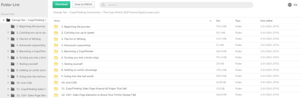 George Ten – CopyThinking Community + The Copy Matrix 2024