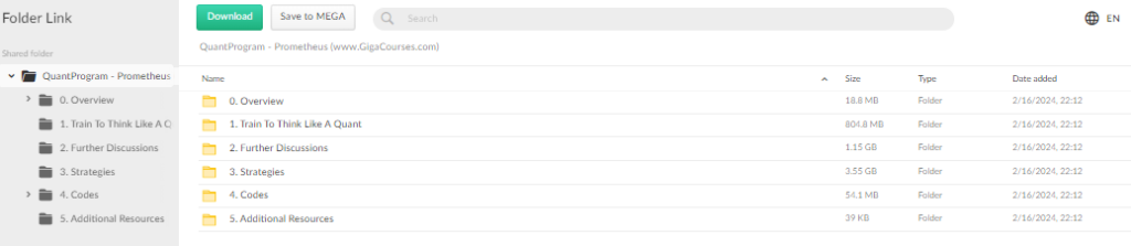 QuantProgram - Prometheus