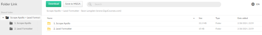 Scrape Apollo + Lead Formatter - Sean Longden