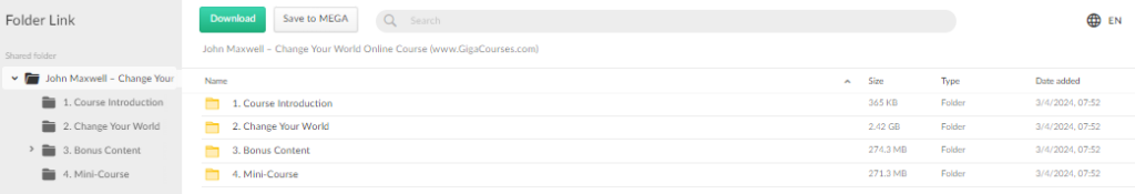 John Maxwell – Change Your World Online Course