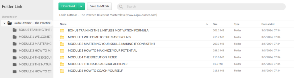 Laido Dittmar – The Practice Blueprint Masterclass