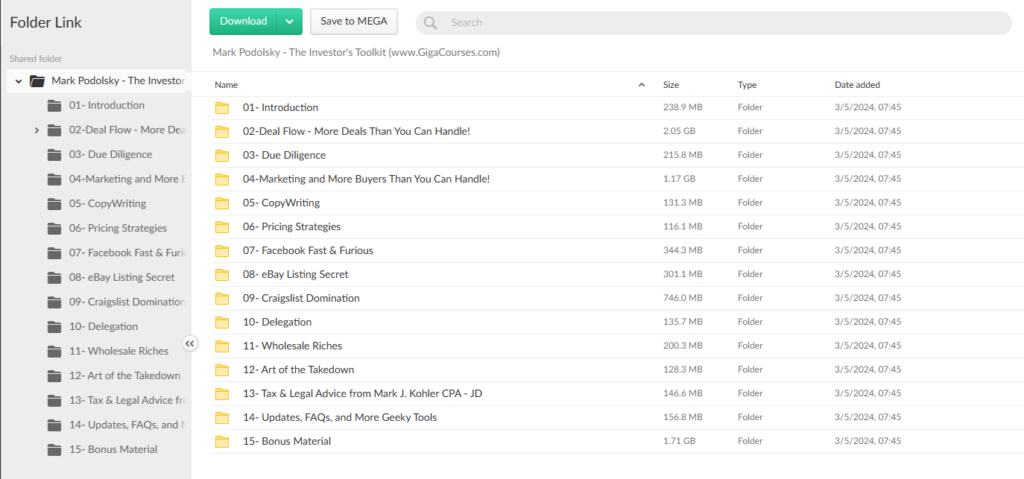 Mark Podolsky - The Investor's Toolkit