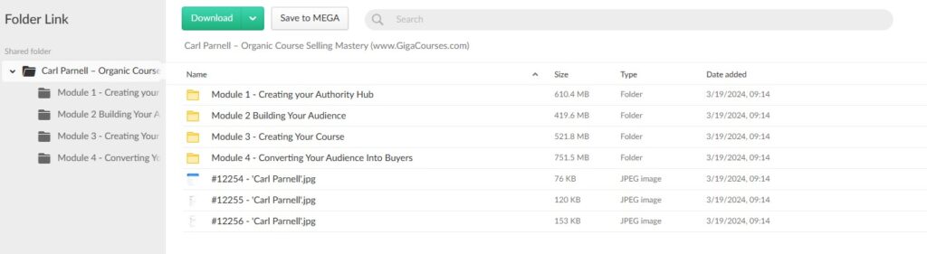 Carl Parnell – Organic Course Selling Mastery 