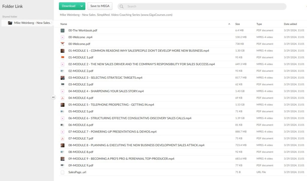 Mike Weinberg - New Sales. Simplified. Video Coaching Series